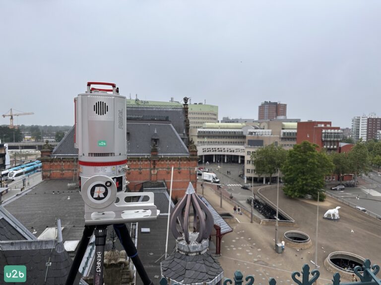 3d laserscanning van het dak van station groningen